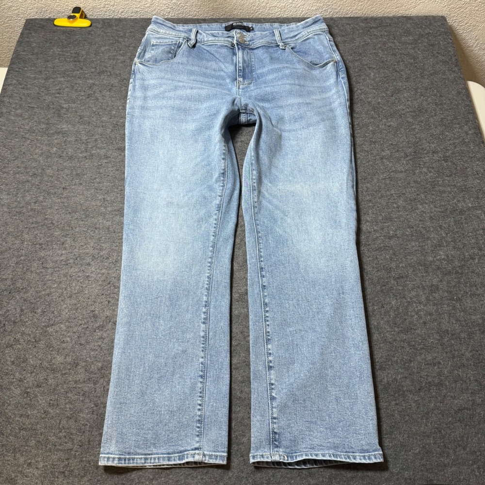 Hudson Los Angeles Jeans 14 Light Wash Flap Pockets Straight Leg H0524-01